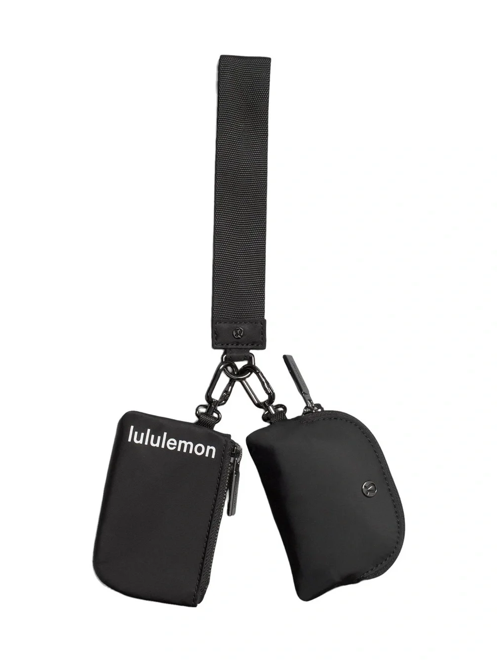 Lululemon Dual Pouch Wristlet In Black